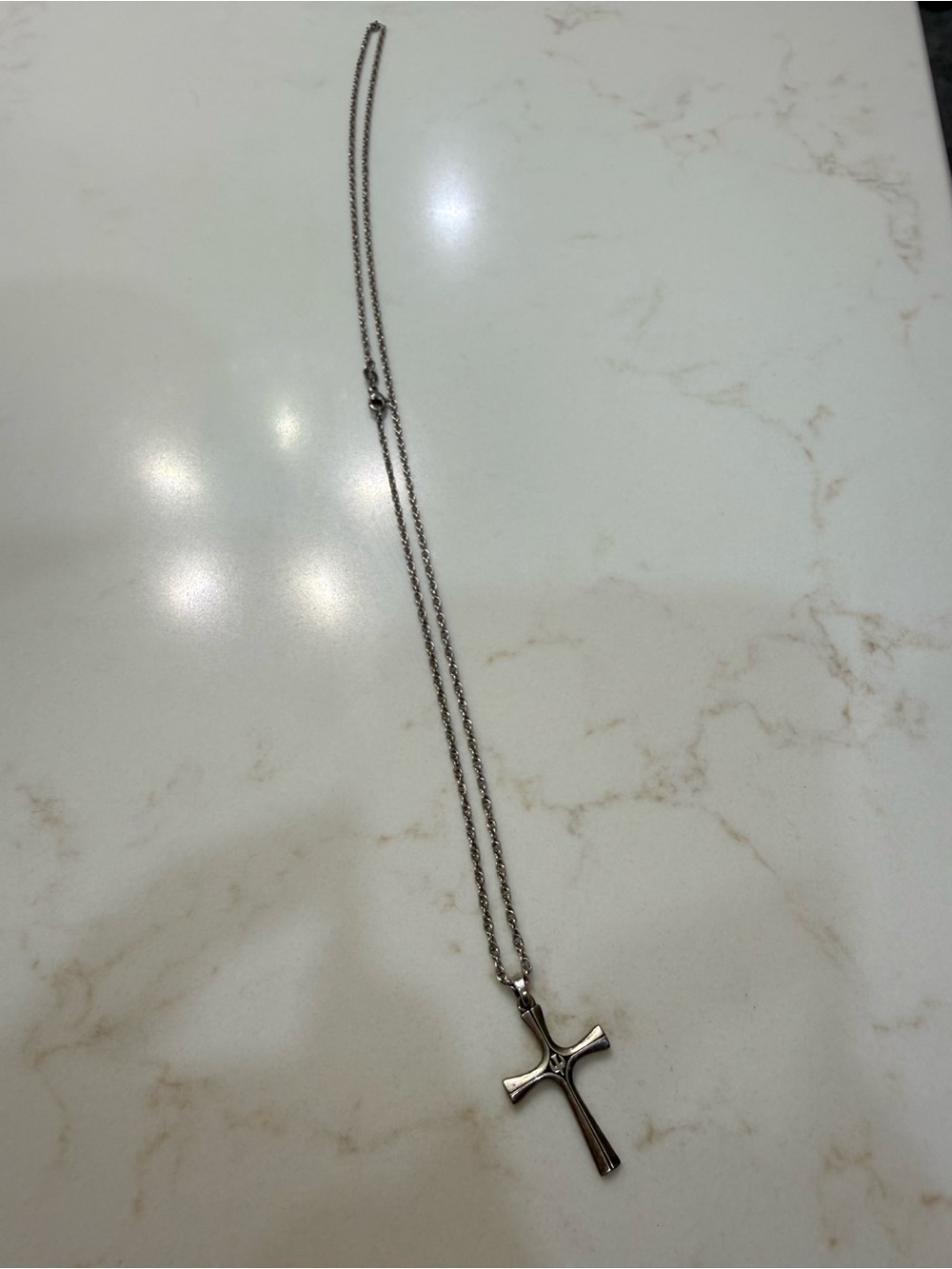 James Avery Silver Cross Pendant Necklace - Silver